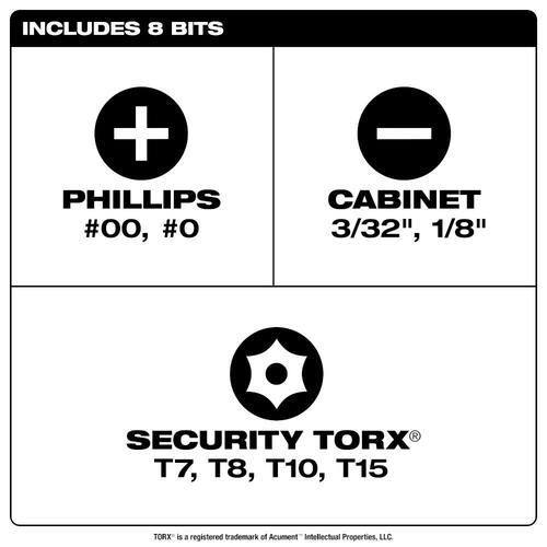 Insulated Precision Multi-Bit Screwdriver, 8-in-1 1000V