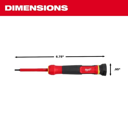 Insulated Precision Multi-Bit Screwdriver, 8-in-1 1000V