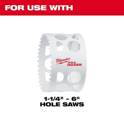 Quick Change Large Hole Saw Arbor with Pilot Drill Bit, 3/8 in.