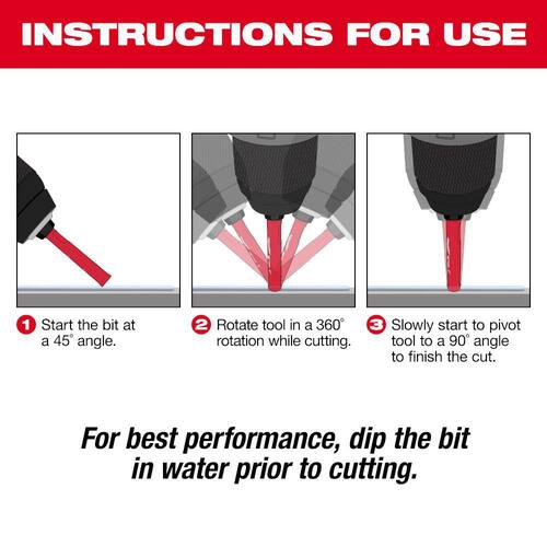 Diamond Max Hole Saw, 1/4 in.