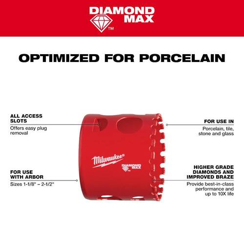 Diamond Max Hole Saw, 1-3/8 in.