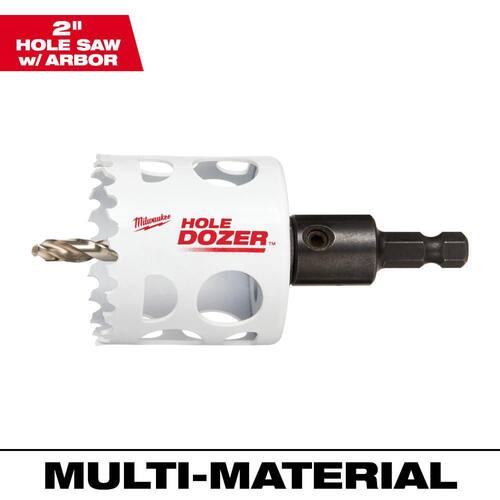 Hole Dozer Bi-Metal Hole Saw with 3/8 in. Arbor & Pilot Bit, 2 in.