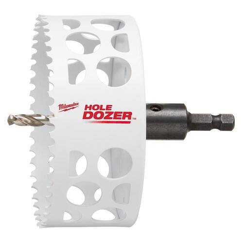 HOLE DOZER Bi-Metal Hole Saw with 3/8 in. Arbor and Pilot Bit, 4-1/4 in.