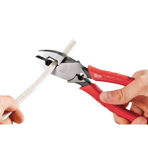 Lineman???s Pliers, 9 in., with Crimper, High Leverage