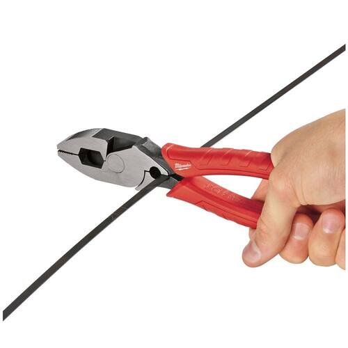 Lineman???s Pliers, 9 in., with Crimper, High Leverage