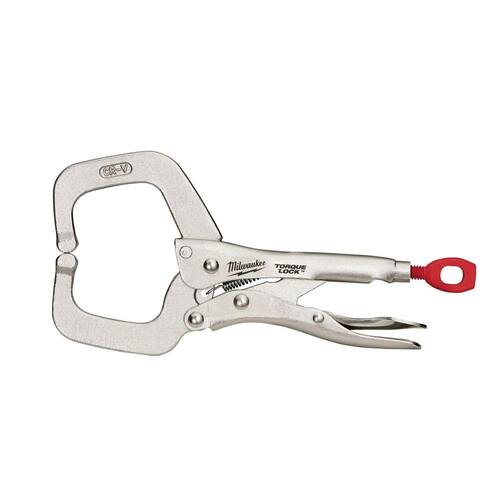 Locking C-Clamp, 6 in., with Regular Jaws, Torque Lock