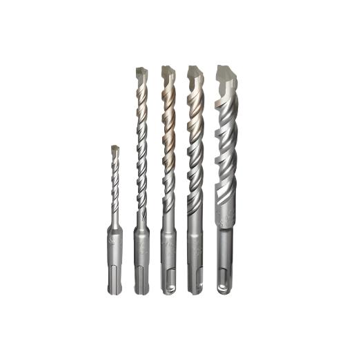 2-Cutter SDS-PLUS Carbide Hammer Drill Bit Set (5-Piece)