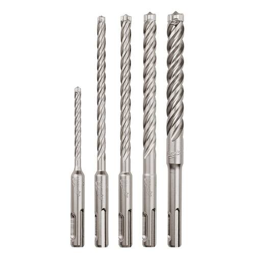 4-Cutter SDS-PLUS Carbide Hammer Drill Bit Kit (5-Piece)