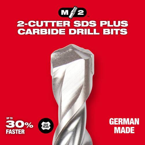 SDS-PLUS Carbide Drill Bit, 3/16 in. x 6 in., 2-Cutter