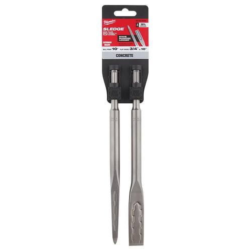 SLEDGE SDS-PLUS Bull Point and Flat Chisel Set (2-Pack)