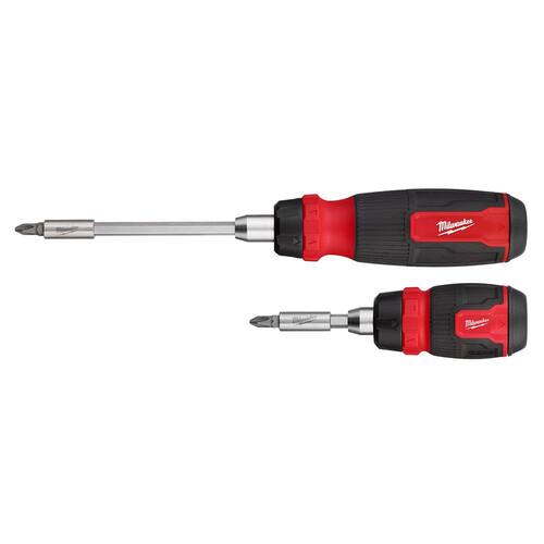 Multi-Bit and Ratcheting Compact Multi-bit Screwdriver Set (2-Piece), 14-In-1