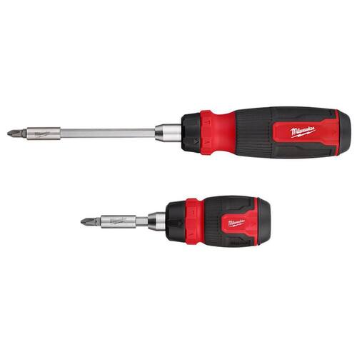 Multi-Bit and Ratcheting Compact Multi-bit Screwdriver Set (2-Piece), 14-In-1