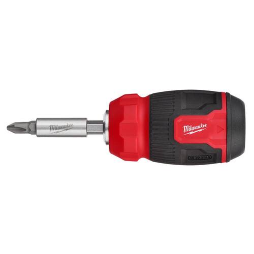 Compact Multi-Bit Screwdriver, 8-In-1