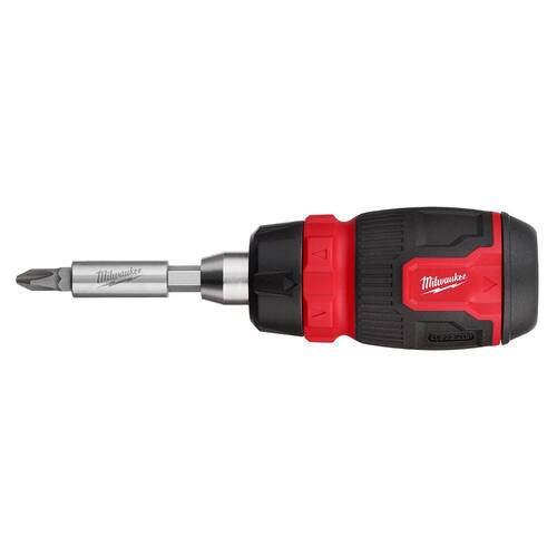 Ratcheting Compact Multi-Bit Screwdriver, 8-In-1