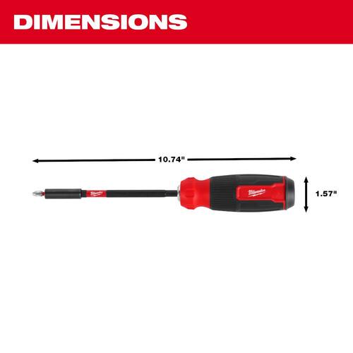 Multi-Bit Screwdriver with SHOCKWAVE Impact Duty Bits, 14-in-1