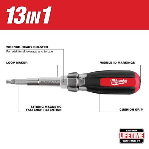 Magnetic Multi-Bit Screwdriver, 13-in-1