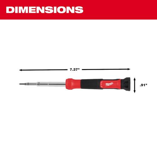 Precision Multi-Bit Screwdriver, 14 in. 1