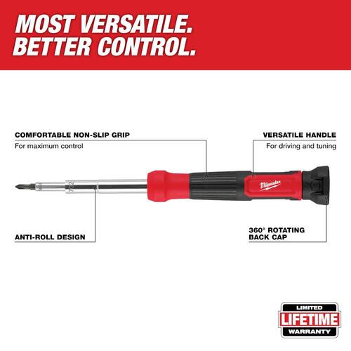 Precision Multi-Bit Screwdriver, 14 in. 1