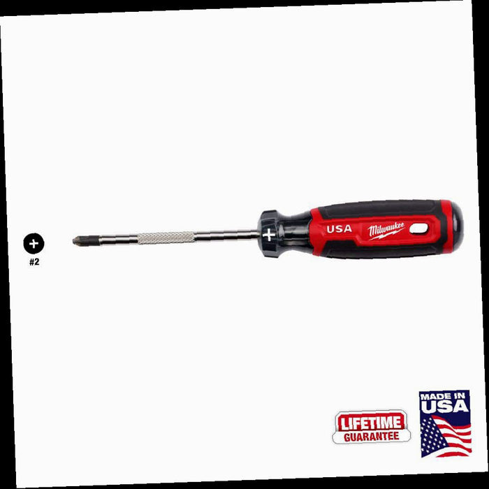 Phillips Screwdriver, 4 in. #2, with Cushion Grip