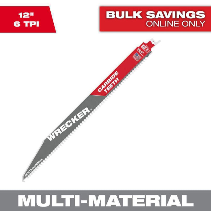 Saw Blade 12 in. 6 TPI Multipurpose Carbide Reciprocating