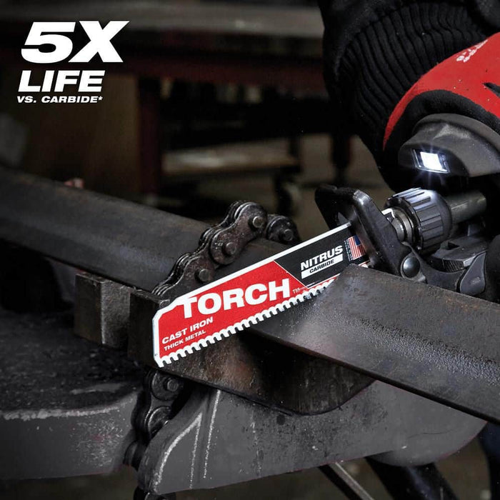 Saw Blade 9 in. 8 TPI Metal  Reciprocating Carbide