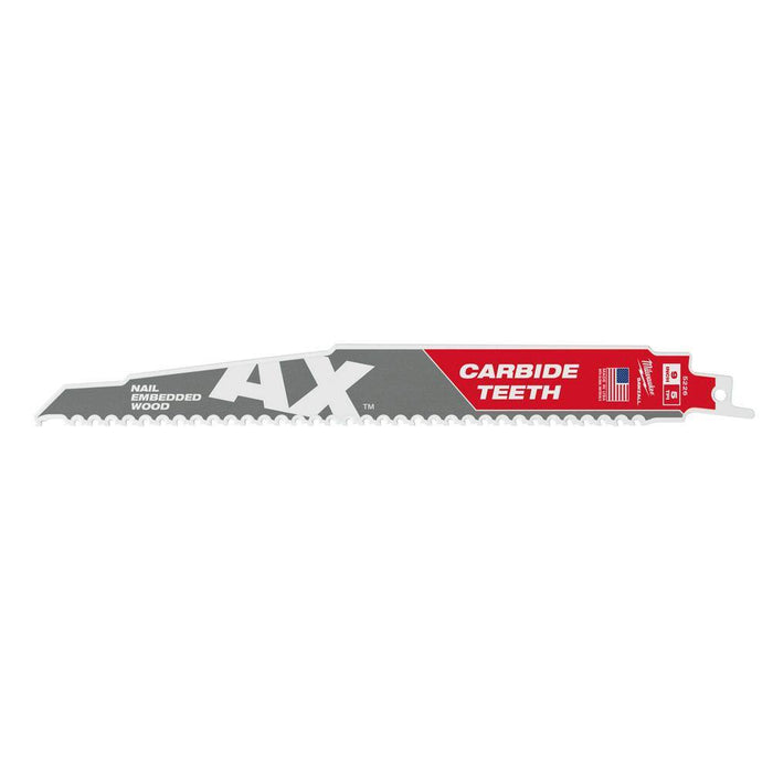 Saw Blade 9 in. 5 TPI Wood and Nails Carbide Reciprocating (3-Pack)