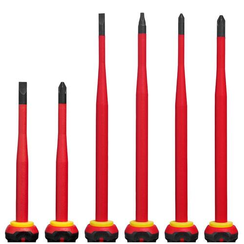 Screwdriver Set (6-Piece), 1000V Insulated Slim Tip