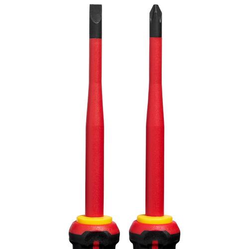 Screwdriver Set (2-Piece), 1000V Insulated Slim Tip