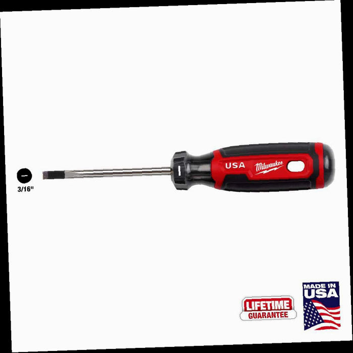 Cabinet Screwdriver, 3 in. x 3/16 in., with Cushion Grip