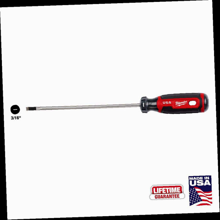 Cabinet Screwdriver, 6 in. x 3/16 in., with Cushion Grip