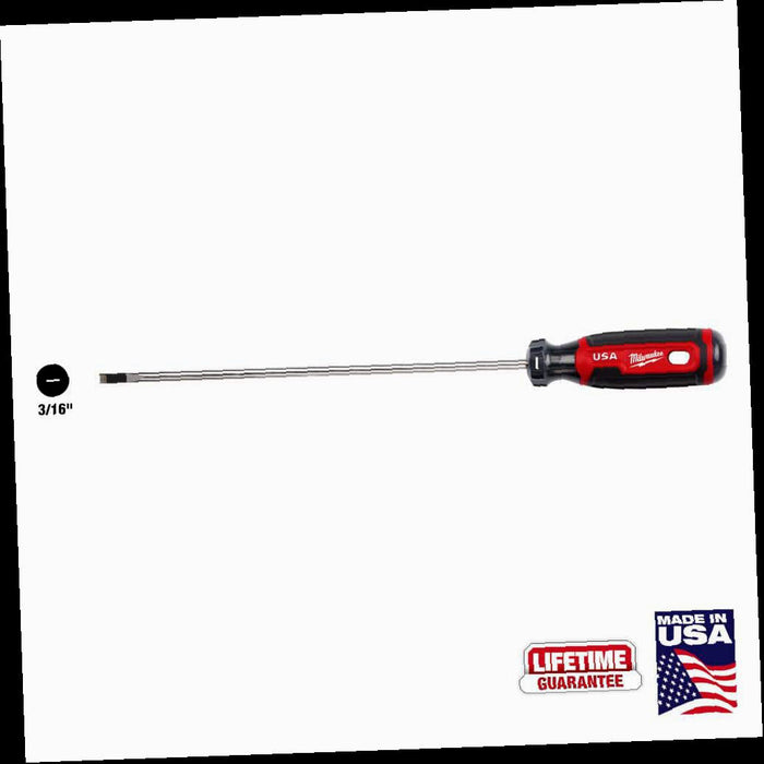 Cabinet Screwdriver, 8 in. x 3/16 in., with Cushion Grip