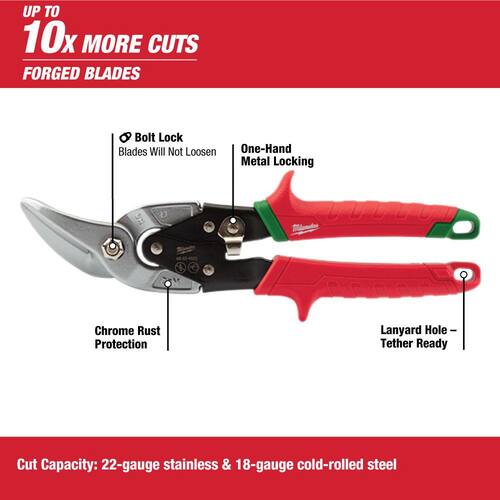 Aviation Snips, Left and Right Offset (2-Pack)