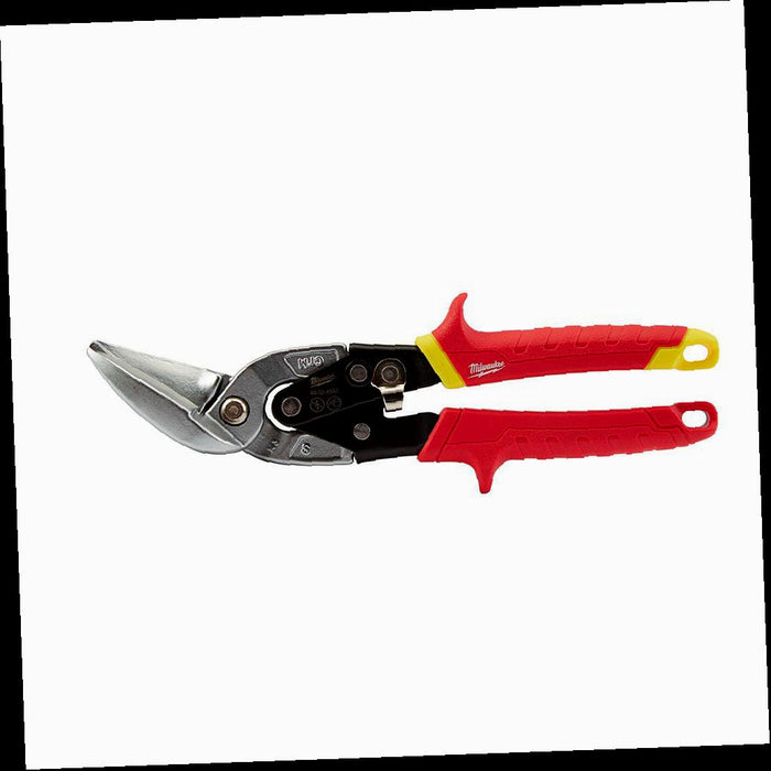Aviation Snips, 10 in., Straight-Cut Offset