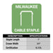 Cable Staples Insulated 1 in. for M12 Cable Stapler (600 per Box) — view 5