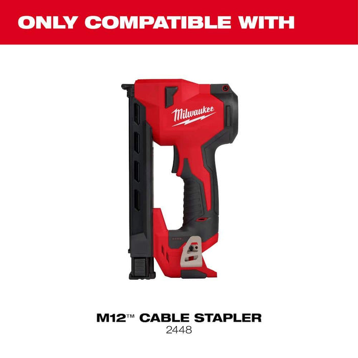 Cable Staples Insulated 1 in. for M12 Cable Stapler (600 per Box) — view 2