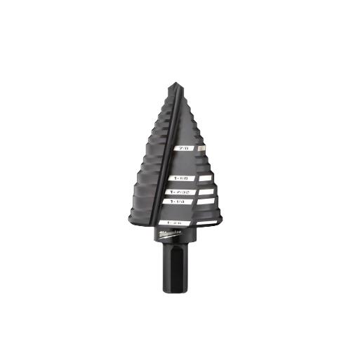 #12 Black Oxide Step Drill Bit (5-Steps), 7/8 in. - 1-3/8 in.