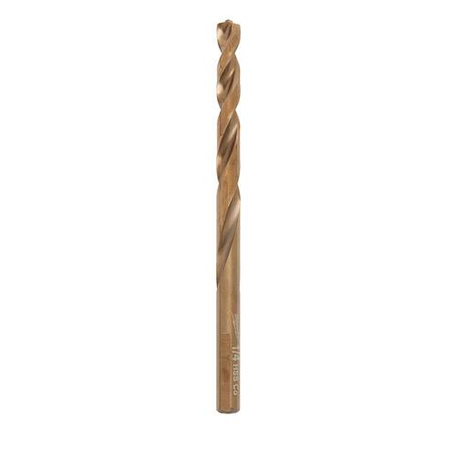 Cobalt Red Helix Twist Drill Bit, 1/4 in.