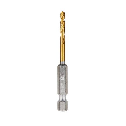 SHOCKWAVE 1/8 in. Titanium Twist Drill Bit (2-Pack)