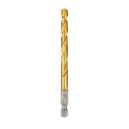 SHOCKWAVE 1/4 in. Titanium Twist Drill Bit