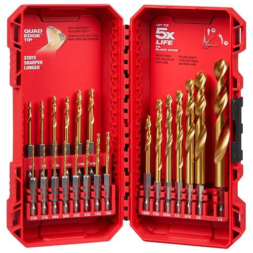 ビドアーレイディエッセンスセット SHOCKWAVE IMPACT DUTY Titanium Twist Drill Bit Set (21-Piece) Delivery