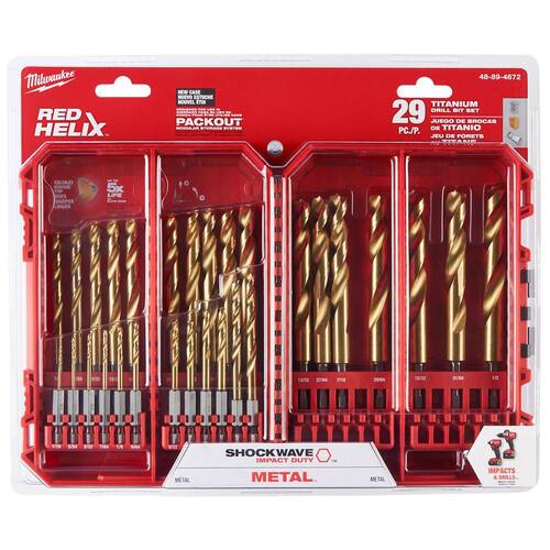 SHOCKWAVE Impact Duty Titanium Drill Bit Set (29-Piece)