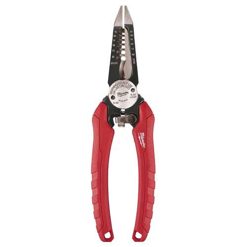 Electricians 6-in-1 Wire Strippers Pliers, 7.75 in., Combination