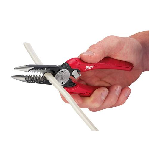 Electricians 6-in-1 Wire Strippers Pliers, 7.75 in., Combination