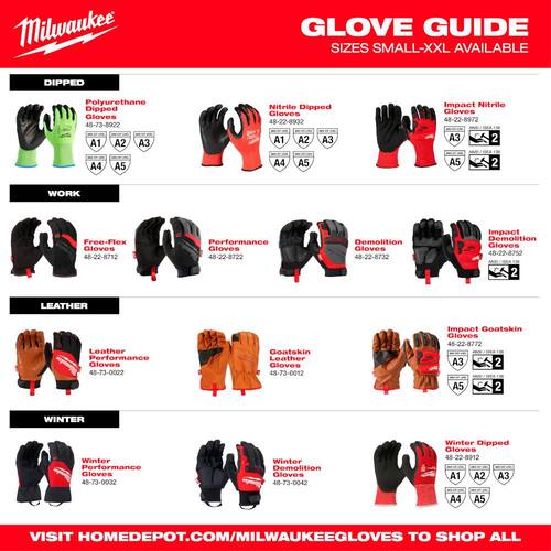 Work Gloves Cut Resistant Level 1 Nitrile Black Dipped Medium