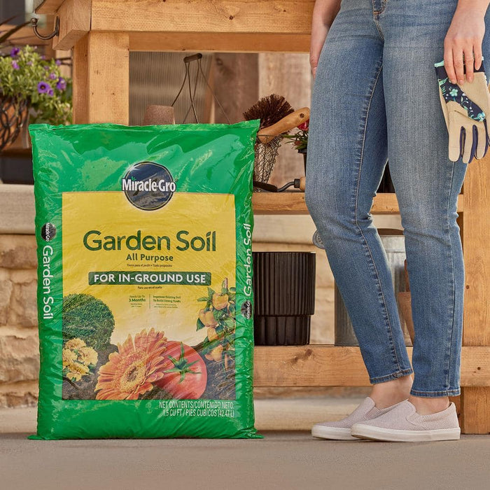 Garden Soil 1.5 cu.ft  In-Ground Use, Gardens and Raised Beds, Flowers, Vegetables, Trees, Shrubs Miracle-Pro 10