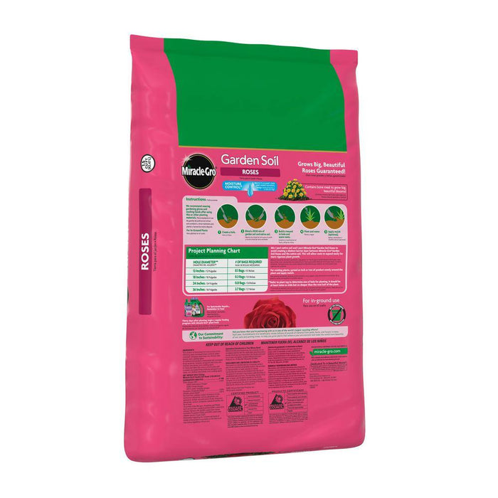 Potting Mix 1.5 cu.ft Garden Soil for Roses Moisture Control Miracle-Gro 9