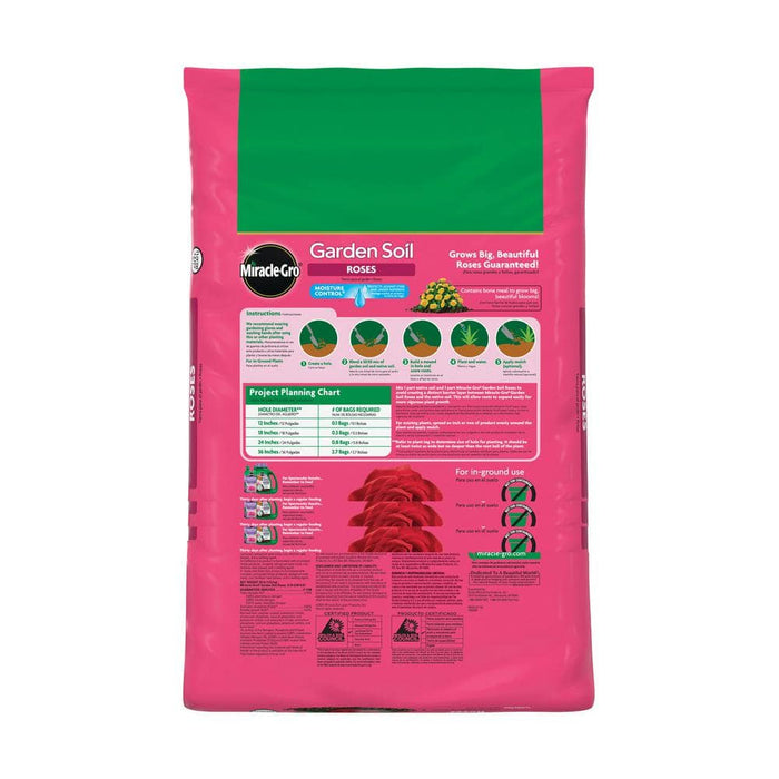 Potting Mix 1.5 cu.ft Garden Soil for Roses Moisture Control Miracle-Gro 4