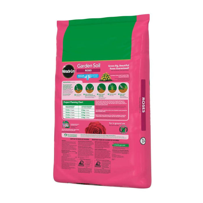 Potting Mix 1.5 cu.ft Garden Soil for Roses Moisture Control Miracle-Gro 8