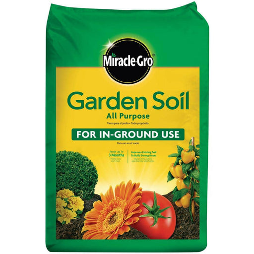 Garden Soil 0.75 cu.ft In-Ground Use, Gardens and Raised Beds, Flowers, Vegetables, Trees, Shrubs Miracle-Gro 1