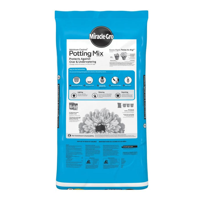 Potting Mix 50 Qt. Moisture Control For Container Plants, Protects Against Over- and Under-Watering Miracle Gro 12